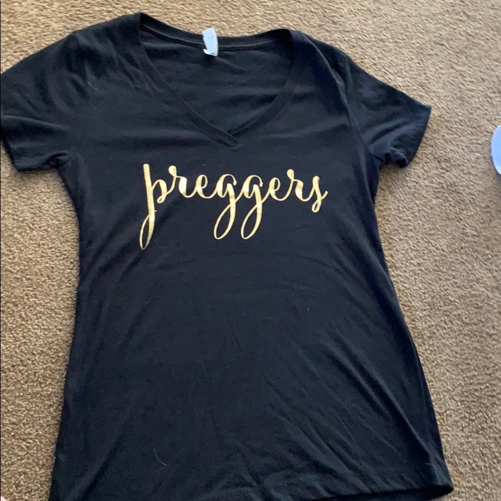 Preggers Pregnancy Announcement T-Shirt Medium